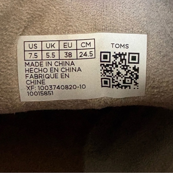 TOMS Womens Melrose Nubuck Ankle Wedge Booties - size 7.5 - Picture 12 of 15